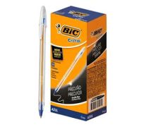 Caneta Bic - Esferográfica 0.8mm Cristal Fina Cor Azul