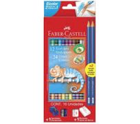 L&aacute;pis de Cor Bicolor  Faber-Castell - C/12 Cores  - (REF:120612+2N)
