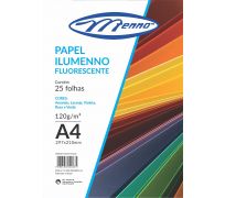 Bloco menno ilumenno fluorescente 75 gs A4 5 cores