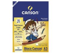 Bloco Canson para Desenho cor Creme 140gs c/20 folhas A3