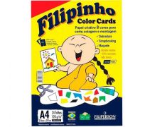 Bloco Criativo Filiperson 120gs 8 cores c/24 folhas  A4 