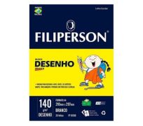 Bloco Escolar Branco Filiperson 140G c/20 folhas A4 
