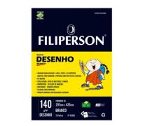 Bloco Filiperson Escolar Branco Liso 140G c/20 folhas A3 