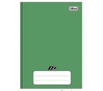    Caderno Universitário Capa Dura Brochura Costurado 96 folhas- Verde