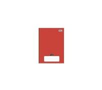 Caderno Universitário Capa Dura Brochura Costurado 48 folhas -Vermelho