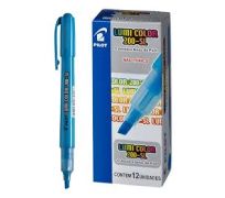   Caneta Pilot- Marca Texto Lumicolor 200 -SL  Caixa C/ 12 unidades Cor Azul 