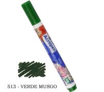 Caneta De Tecido - Acrilex Acrilpen ref:513 - Cor Verde Musgo