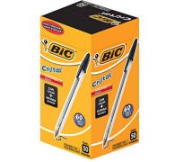 caneta esferográfica bic cristal 1,0 preta, cx c/50
