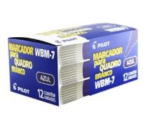 Caneta para quadro branco Pilot WBM7 azul, cx c/12