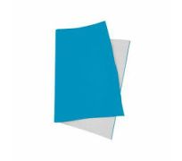 Papel Camurça - VMP - 40cm x 60cm - C/ 25  Folhas - Cor Azul Claro 