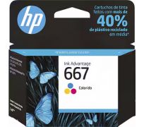 Cartucho HP 667 colorido  (3YM78AB)	
