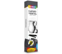 Carvão vegetal acrilex grosso com 3