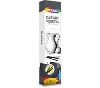 Carvão vegetal acrilex medio com 6