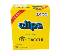Clips Bacchi 2/0 C/100 linha leve