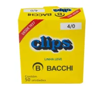 Clips Bacchi 4/0 C/50 linha leve