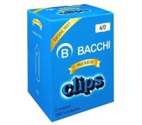 Clips bacchi linha premium nr 4/0 c/ 390 Un