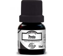 Corante líquido arcolor 10ml preto