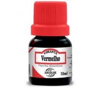 Corante líquido arcolor 10ml vermelho