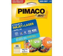 Etiqueta ink jet/laser pimaco A5 Q1837 c/ 12 fls