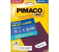 Etiqueta ink jet/laser pimaco A5 Q2050 c/ 12 fls