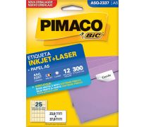 Etiqueta ink jet/laser pimaco A5 Q2337 c/ 12 fls