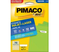 Etiqueta ink jet/laser pimaco A5 Q0932 c/ 12 fls