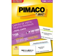 Cartão de visita pimaco c/ 1.000 rf 7188