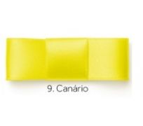 Fita de Cetim Najar - 22mm x 10mts - Cor Canário 