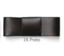 Fita de Cetim Najar - 38mm x 10mts - Cor Preto 