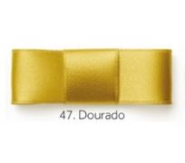 Fita de Cetim Najar - 10mm x 10mts - Cor Dourado 