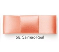 Fita de Cetim Najar - 10mm x 10mts - Cor Salmão 