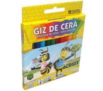 Giz De Cera 12 Cores 09012 Acrilex