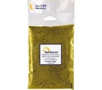 Glitter metalizado lantecor cor dourada com 100gs