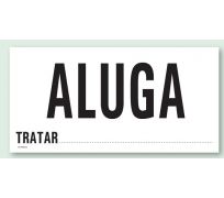 Cartaz Aluga-se são domingos
