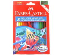 Lápis de Cor Aquarelável  Faber-Castell - C/36 Cores  - (REF:120236G)