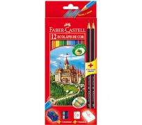 Lápis de Cor - EcoLápis  Faber-Castell - C/12 Cores  - (REF:120112+2N)