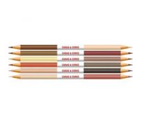 Lapis caras e cores bicolor 12 cores faber castel