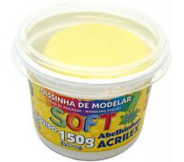 Massa para modelar acrilex soft 150 gs 102 amarelo limão