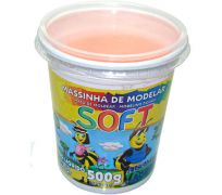 Massa para modelar acrilex soft 500 gs 105 laranja
