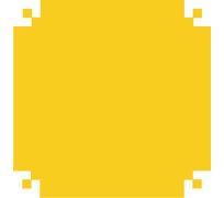 Papel Tipo Celofane Bopp - VMP 80cm x 80cm - C/50 Folhas - Cor Amarelo  