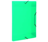 Pasta com abas e elástico pp 20mm verde