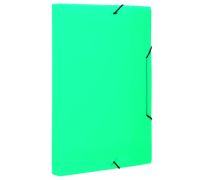 Pasta com abas e elástico pp 30mm verde
