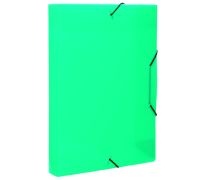 Pasta com abas e elástico pp 40mm verde