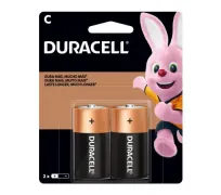 Pilha alcalina duracell média C c/2