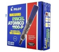Pincel permanente Pilot 1100P azul, cx c/12