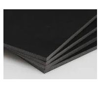 Placa foam 500 preta formato 25 x 40 cms, pacote com 2