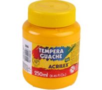 Tempera guache acrilex 250ml amarelo ouro 505