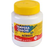 Tempera guache acrilex 250ml branco 519