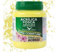 Tinta acrílica fosca acrilex 250 ml amarelo limão 504
