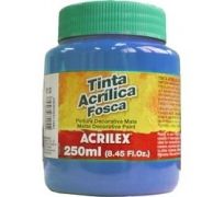 Tinta acrílica fosca acrilex 250 ml azul turquesa 501